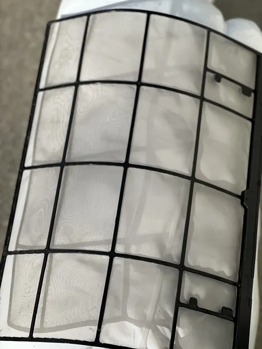Mini-split air filter after cleaning